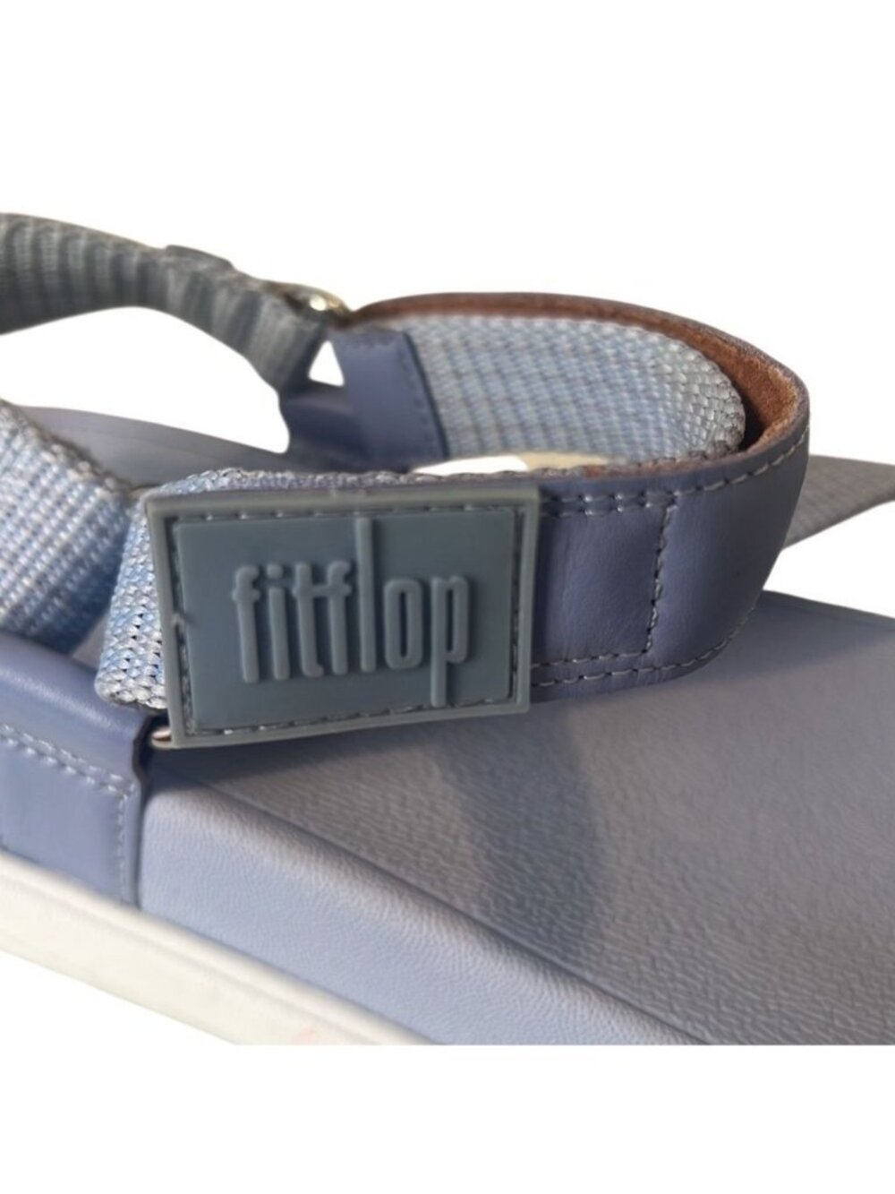Fitflop Loosh Wild Lavender Webbing Z-Strap Adjustable Sandal Size 10 - Picture 8 of 10